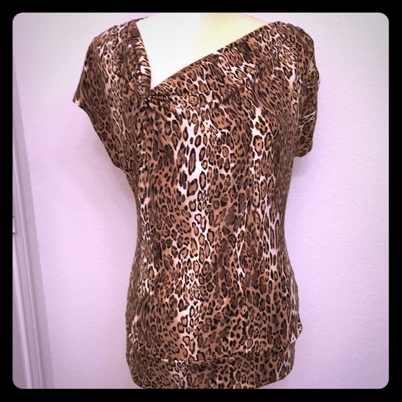 New York & Company Tops - New York & Company Animal Print Top